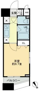 クロスレジデンス蒲田【3階】の間取り