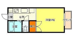 コスモクイーン北方【2階】の間取り