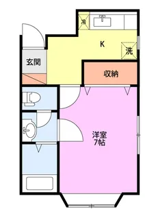 新栄ハイツJ棟【2階】の間取り