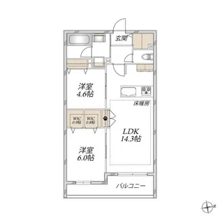 VESTA【3階】の間取り