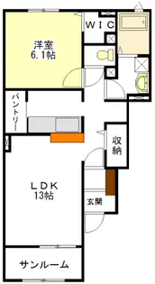ブレッシング ビレッジ G・L【1階】の間取り