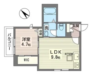 メゾン・ド・ジルエット【1階】の間取り
