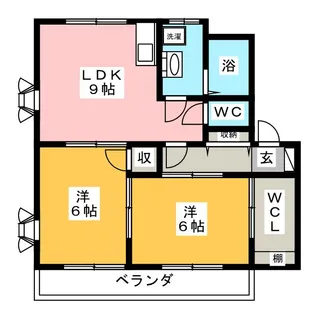 ラ・フェーリアII【2階】の間取り