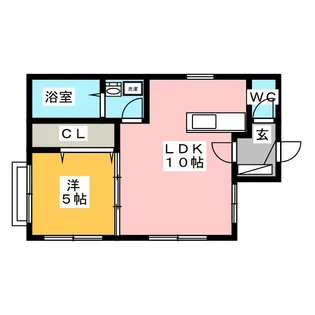 カスターニエナ【1階】の間取り