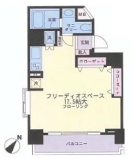 朝日ツイン目黒A【9階】の間取り