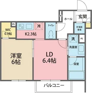 プリエコート善光寺【1階】の間取り