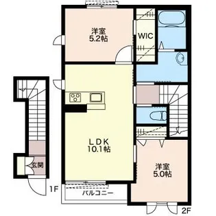 ラヴィエール永束【2階】の間取り