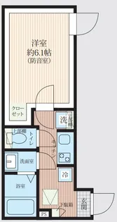 Soie Sound 新松戸【1階】の間取り