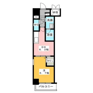 ルナクレシエンテ【2階】の間取り