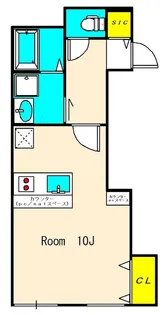 サンハイツ西大井【1階】の間取り
