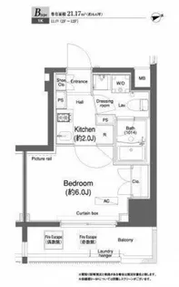 プラウドフラット門前仲町I【8階】の間取り