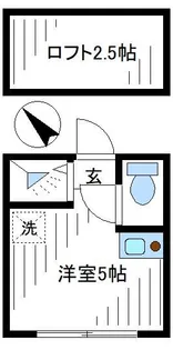 フェリスレガリア【2階】の間取り