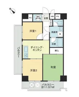 ライオンズプラザお茶の水【5階】の間取り