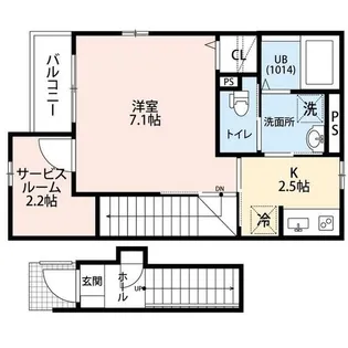 アムール ケニーG【2階】の間取り