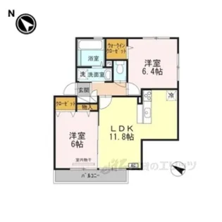 サンハイム常松【2階】の間取り