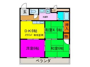 カ-サ-ビ-はまざき【1階】の間取り