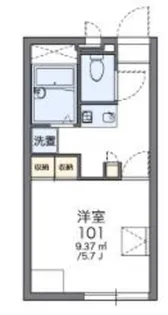 レオパレスウイング(23617)【1階】の間取り