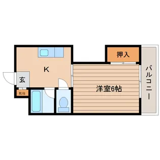 ハイネス愛幸【2階】の間取り