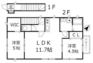 レジデンスK【2階】の間取り