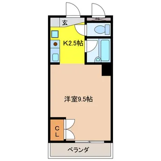 大口平和マンション【3階】の間取り