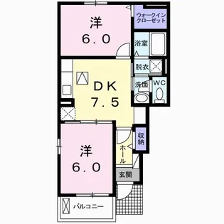 グレイス・コート【1階】の間取り