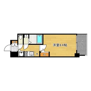 エスリード大阪平野プライム【7階】の間取り