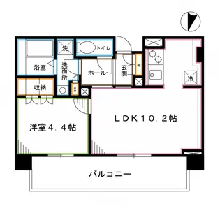 リージア新宿ウエスト【2階】の間取り