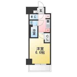 プレサンス大須観音ビザリア【2階】の間取り