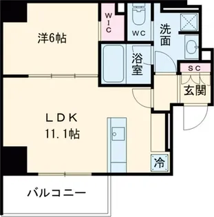 ベルファース大森South【6階】の間取り