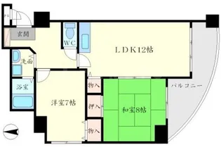 パラッツォデルソーレ【3階】の間取り