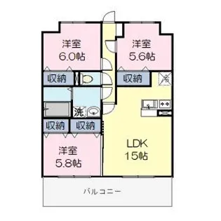 アステージ【5階】の間取り