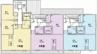 Les Vents Provence【2階】の間取り