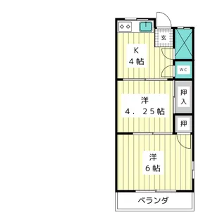 植園レジデンス【3階】の間取り
