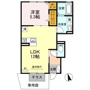 メゾンエス【1階】の間取り