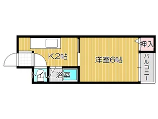 サンハイツニュー日吉【2階】の間取り