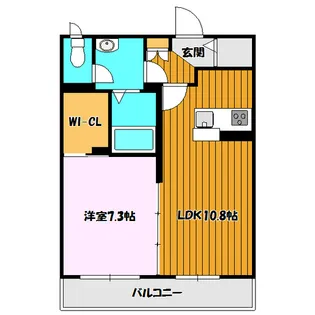 ベレオプラス八山田【1階】の間取り