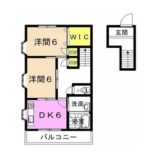 プラムハイツ II【2階】の間取り