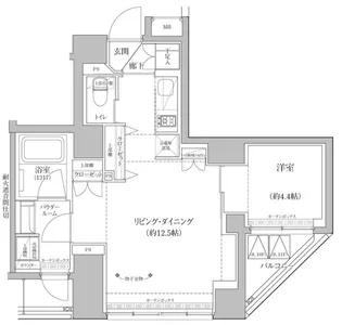 RELUXIA上野EAST【9階】の間取り