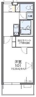 レオパレスけやき【2階】の間取り