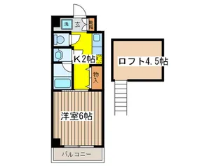 ベルメゾン【4階】の間取り