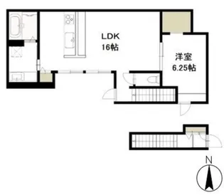 ラフィネ・フルール【2階】の間取り
