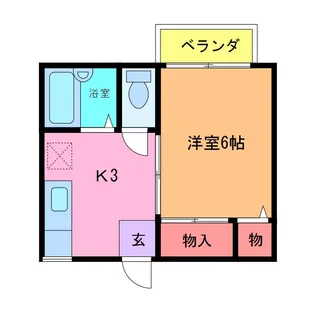 メイセイドミトリー【1階】の間取り