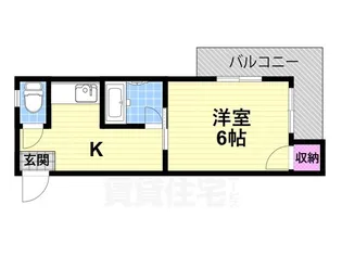 ピュアスモト【4階】の間取り