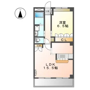 ハピネス地領【2階】の間取り