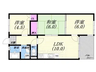 アビタ・コシキイワ【4階】の間取り