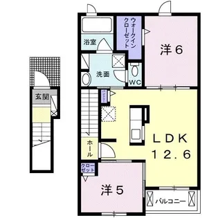 シャン・ノールXVIII【2階】の間取り