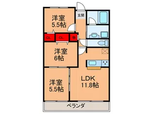 PALAZZO今川【3階】の間取り