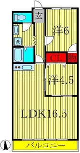 サンライフ天王台【5階】の間取り
