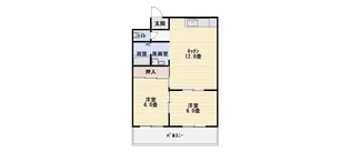 サンハイツ東山【2階】の間取り