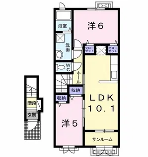 プラシードIV【2階】の間取り